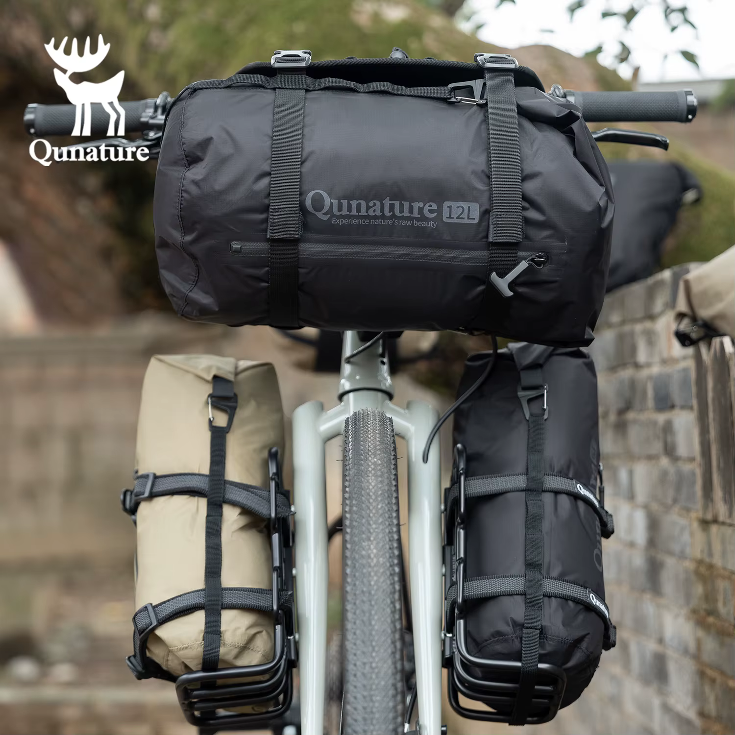 Qunature Bikepacking sac de vélo ultraléger étanche support de rangement de cyclisme sac multifonctionnel voyage sacs