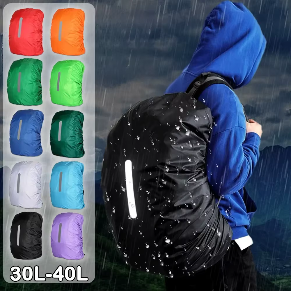 Housse de pluie pour sac à dos de randonnée 30-40l