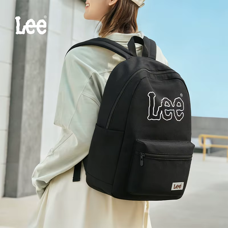 Sac à dos LEE classique noir unisexe pour étudiants