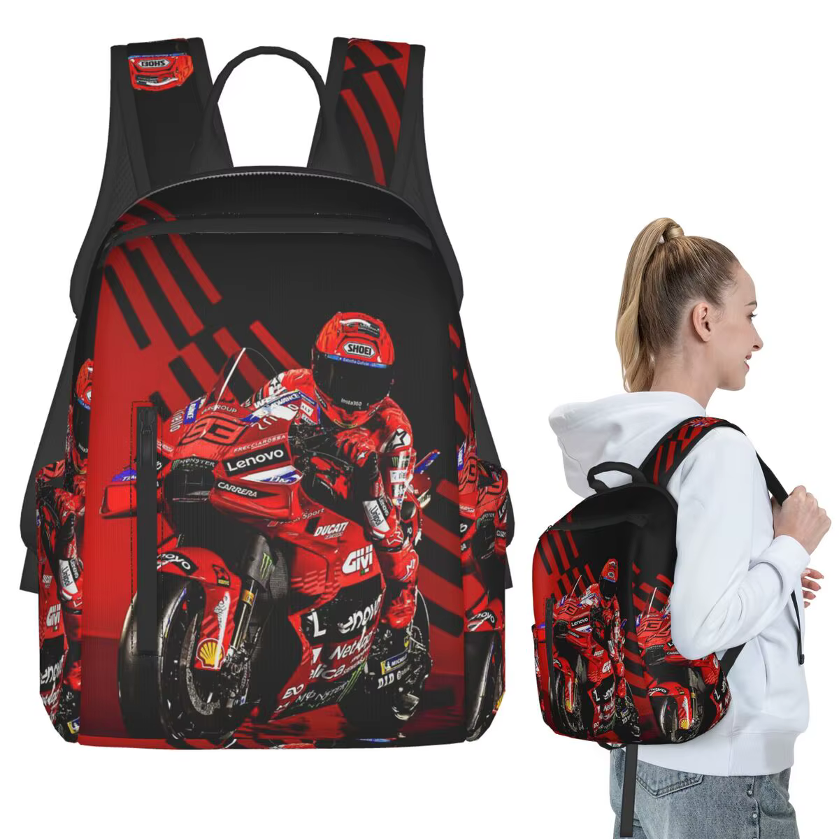 Sac à dos de course de moto Marqueze