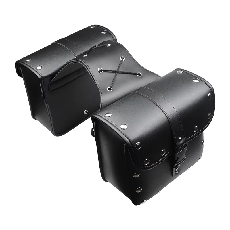 RiSALE-Sac à dos en cuir PU pour appareil de moto