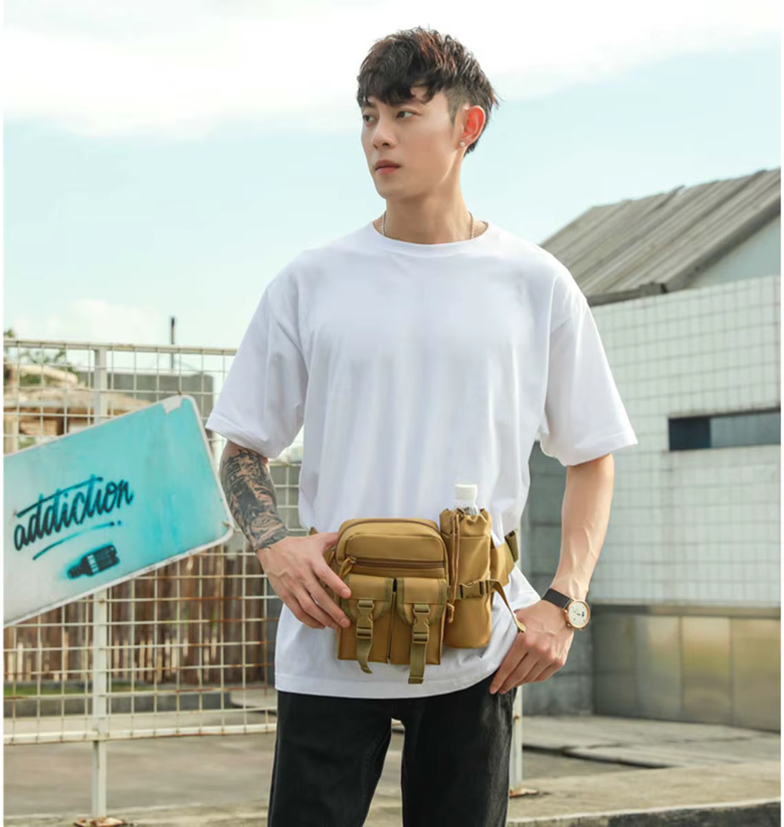 Sports de plein air course Fanny Pack Luya bouilloire tactique