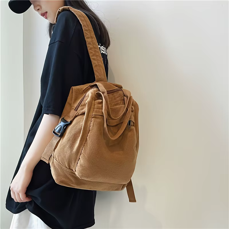 Nouveau Vintage femmes sacs à dos Style japonais toile voyage sac à dos grande capacité adolescents cartable