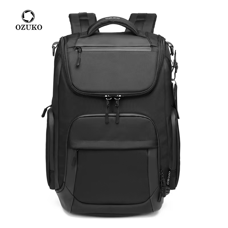 OZUKO 46x17x30 cabine Mochila grande capacité sacs à dos étanches 15.6 sac à dos pour ordinateur portable voyage affaires homme sac USB mode