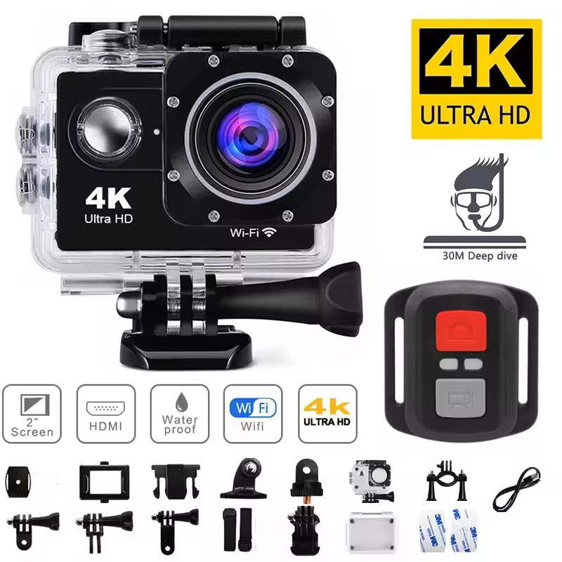 Caméra d'action 4K 1080P/30FPS WiFi 2.0 "170D