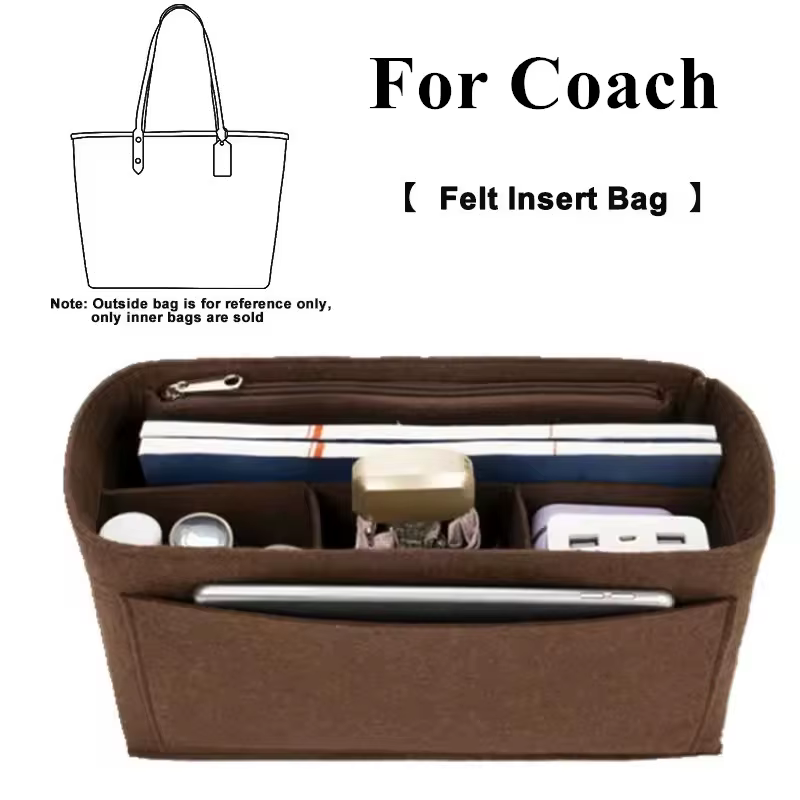 Organisateur de sac, doublure en feutre