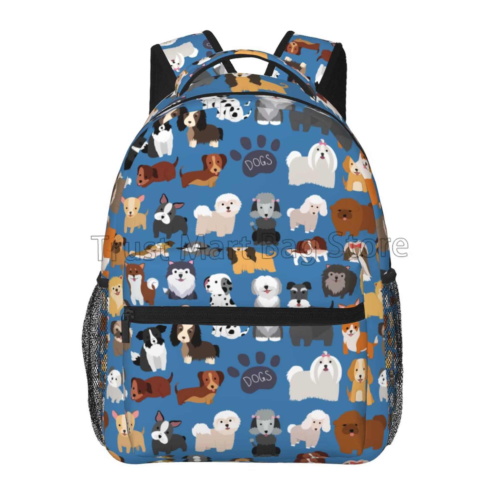 Grand Sac à Dos Mignon avec Chiot Imprimé pour Enfant