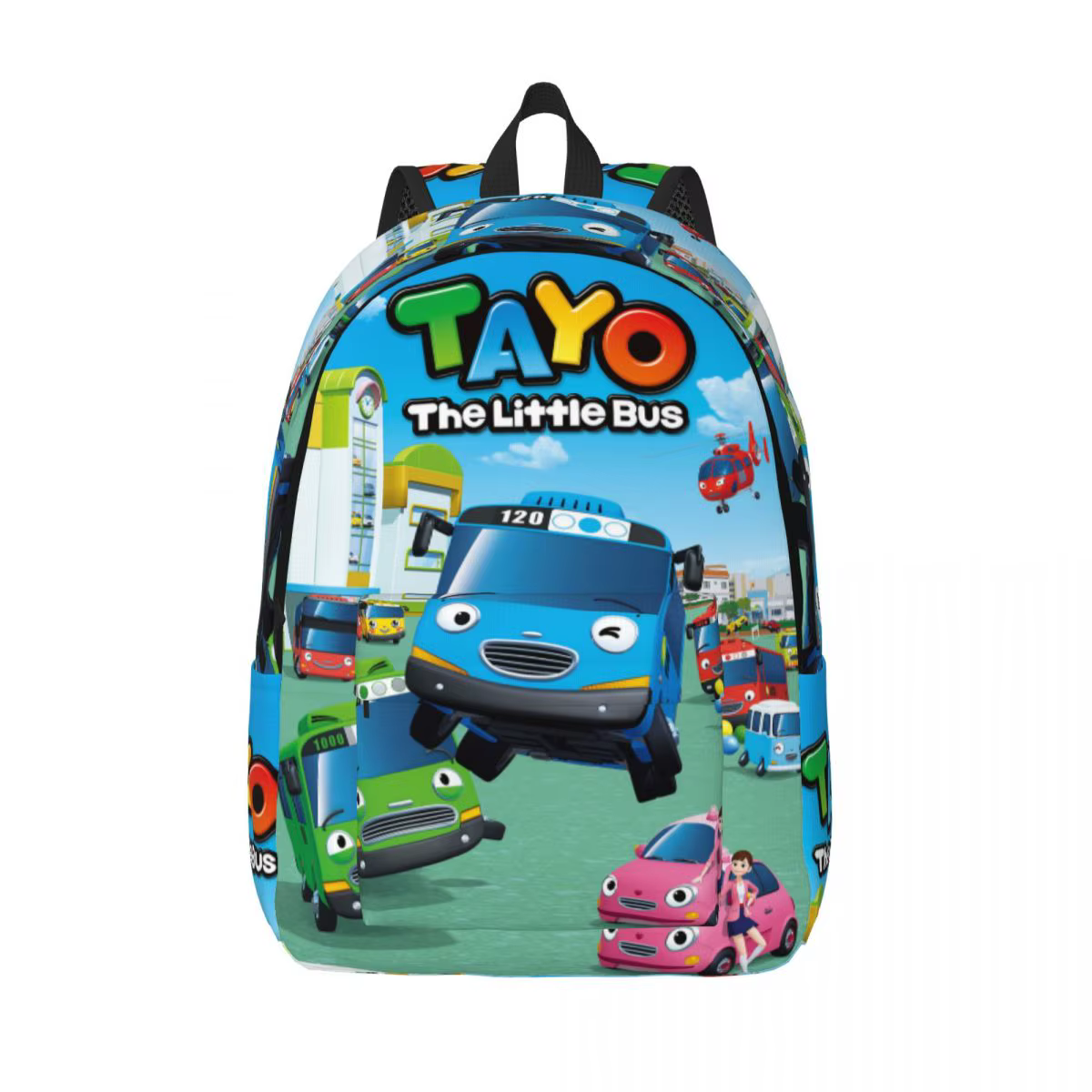 Tayo le petit Bus enfant sac à dos hommes femmes décontracté lycée affaires sac à dos corée dessin animé collège toile sacs cadeau