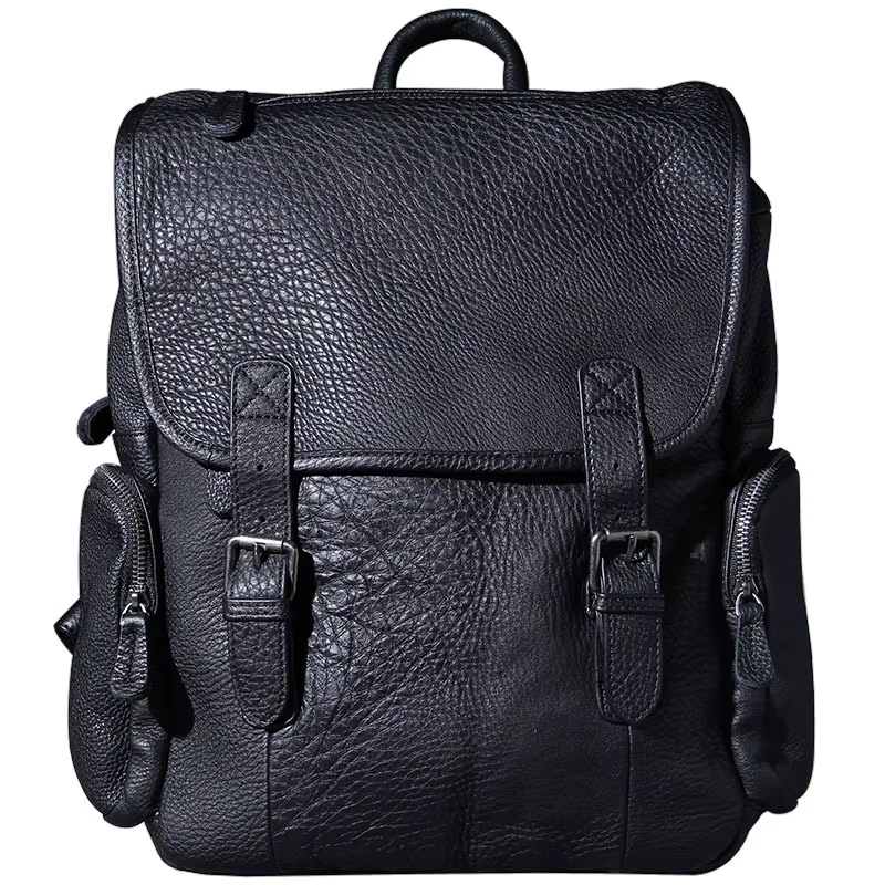 La première couche en cuir hommes sac à dos sac à bandoulière voyage grande capacité sacs à dos pour ordinateur portable cartable décontracté Original mâle
