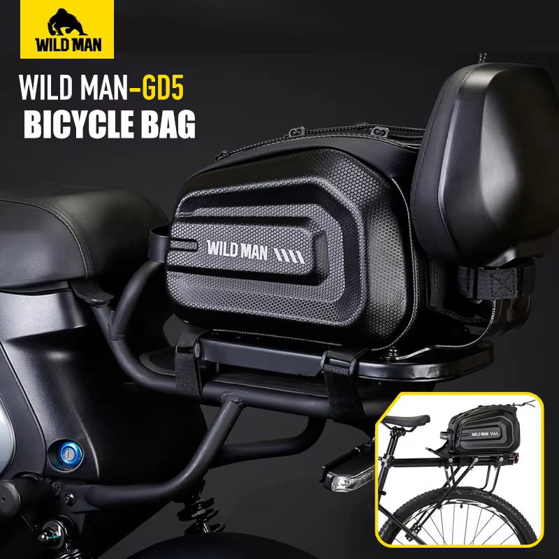 WILD MAN-Sac de vélo électrique pour étagère arrière