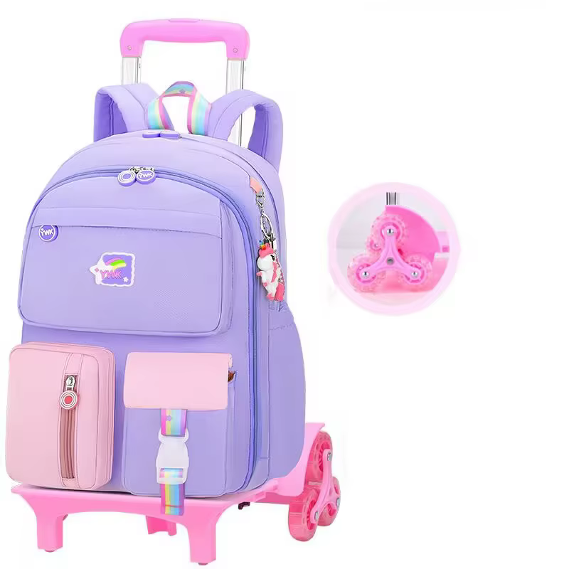 Filles école chariot sac roulant sac à dos sac
