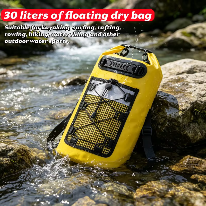 Sac à dos imperméable portable d'une capacité de 30 litres pour les activités de kayak