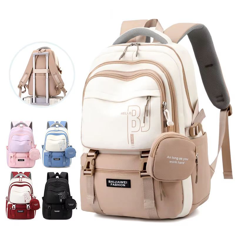 Célèbre marque concepteur BAIJIAWEI enfants sac à dos avec sac à main lycéen sacs d'école