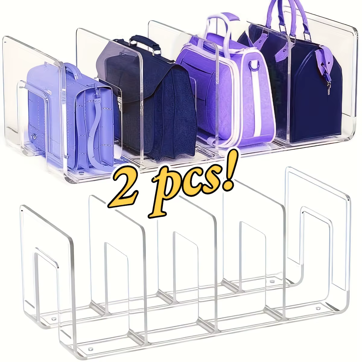 Organisateur de sac, avec compartiments gain de place