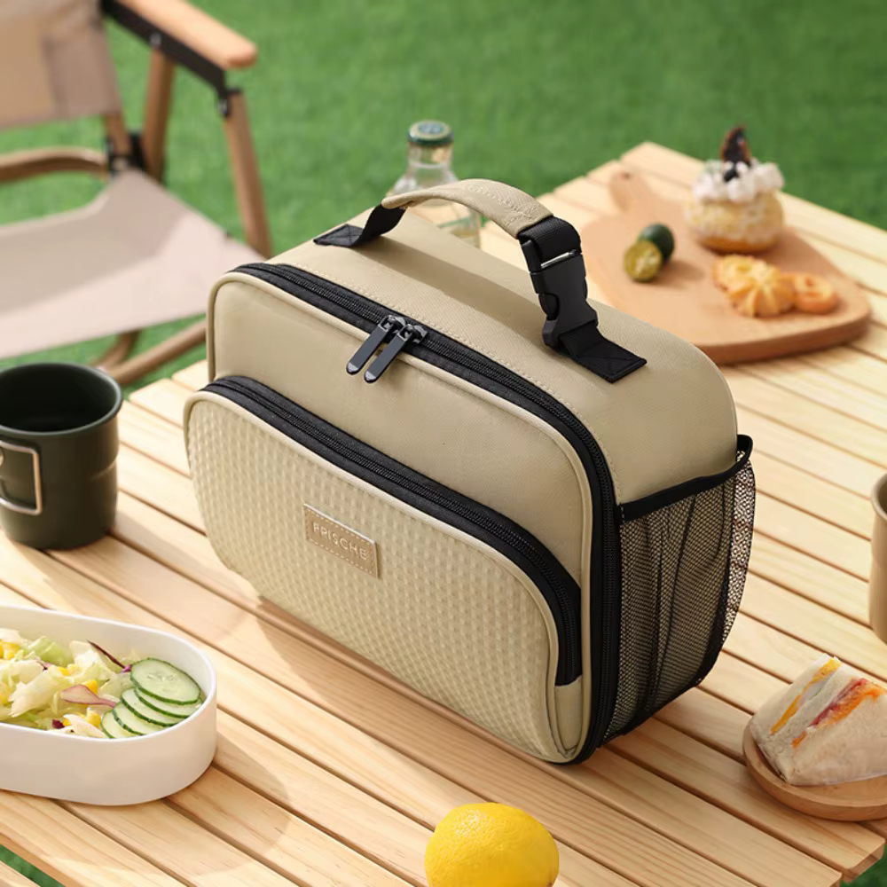 Sac à déjeuner isolé sac à Bento isolant feuille d'aluminium sac de riz sac de repas sac de glace étudiant