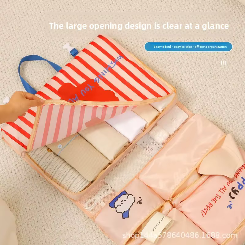 Sac de rangement de voyage pliable suspendu