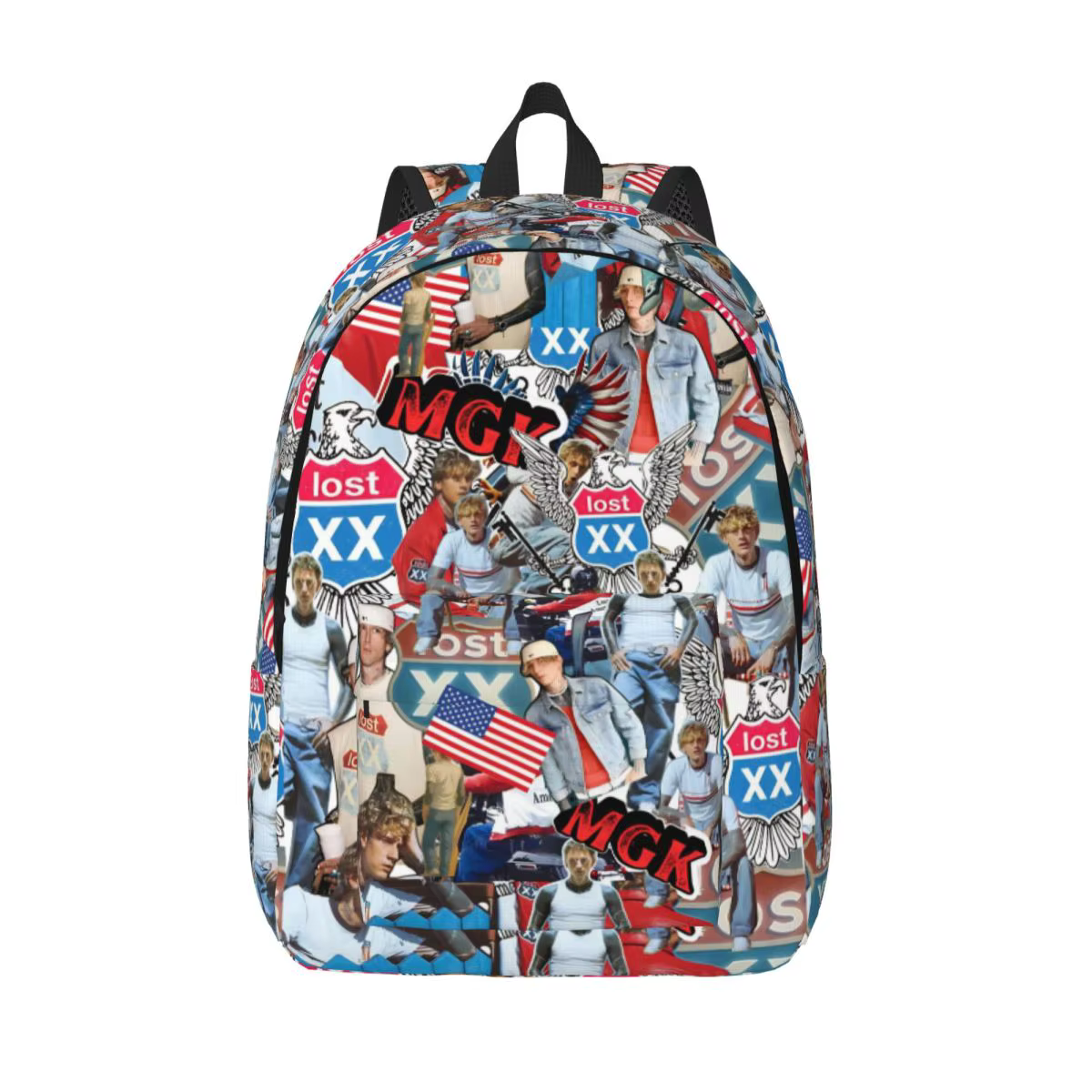 MGK Lost Americana Tour 2025-2026 sac à dos adolescent Durable lycée travail sac à dos pour hommes femmes ordinateur portable sacs en toile