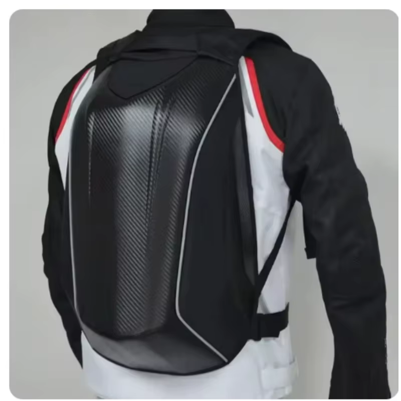 Sac à dos moto extensible 30-48L pour casque intégral