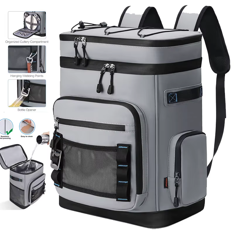 30L sac à dos isolé Camping pêche Pack garder les aliments chaud froid déjeuner sac à dos étanche en plein air voyage plage pique-nique sac thermique