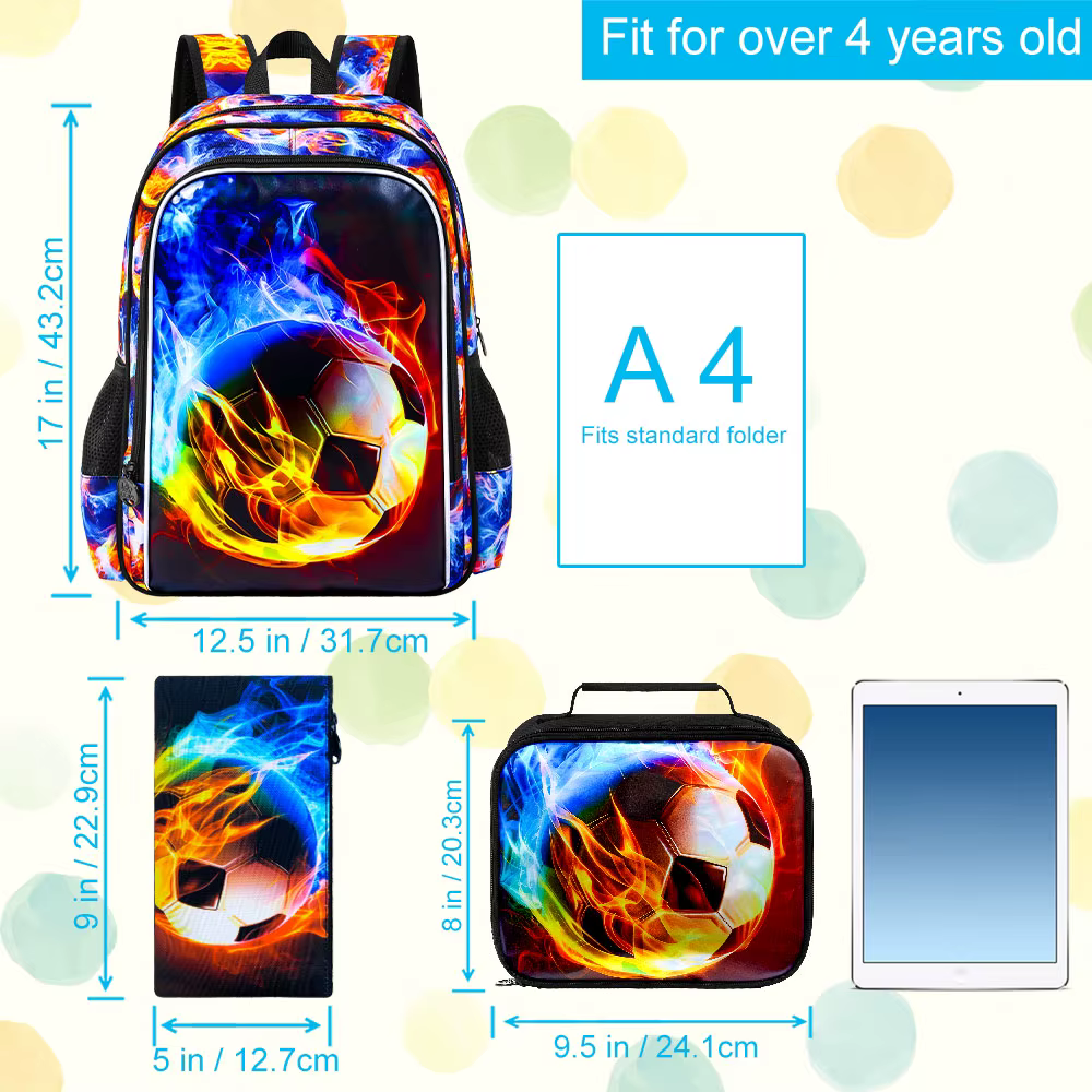 Sac d'école de 17 pouces