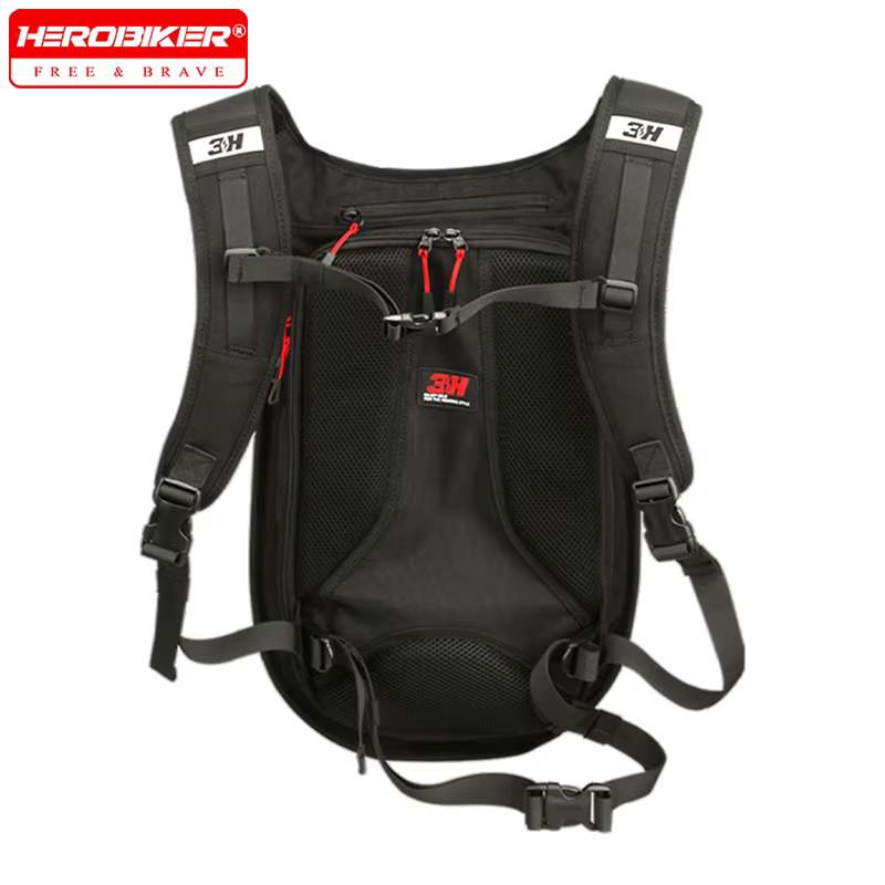 Sac à dos de moto en maille respirante et imperméable