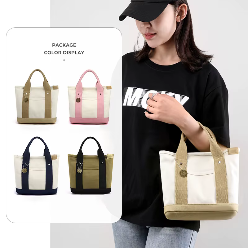 Sac fourre-tout en toile Portable de grande capacité