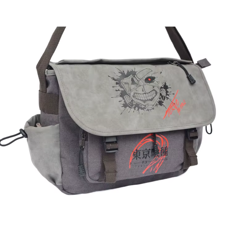 Anaime attaque sur Titan hommes/Tokyo Ghoul sac de messager toile sacs à bandoulière fourre-tout décontracté voyage sac