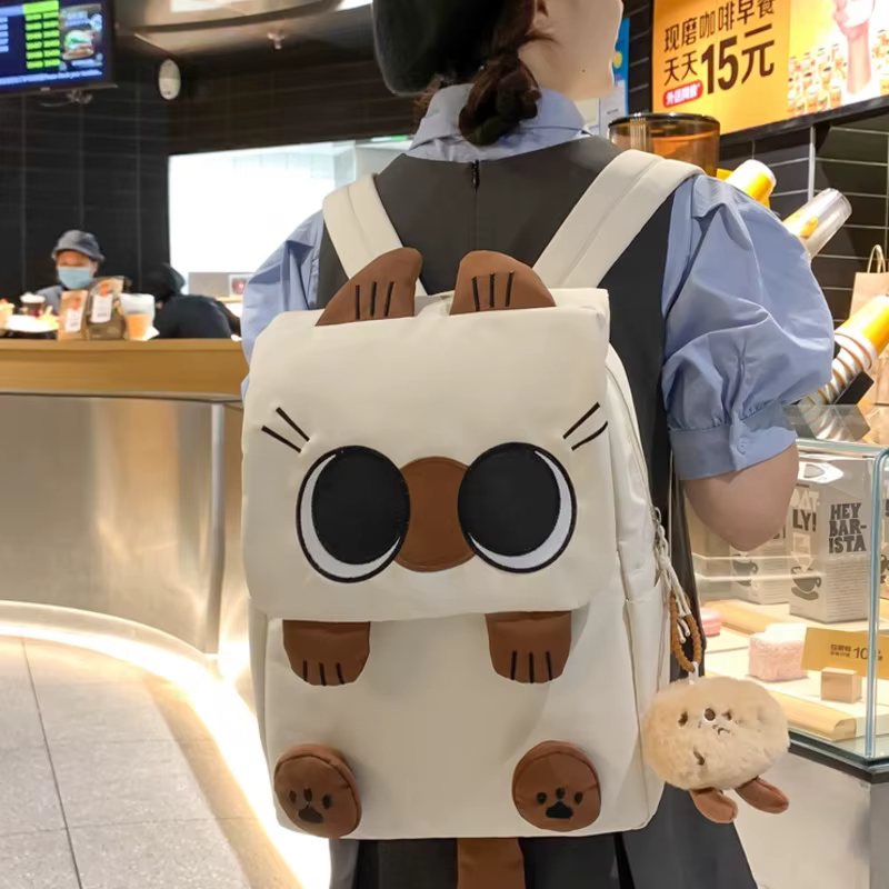 Sac à dos chat siamois pour étudiant