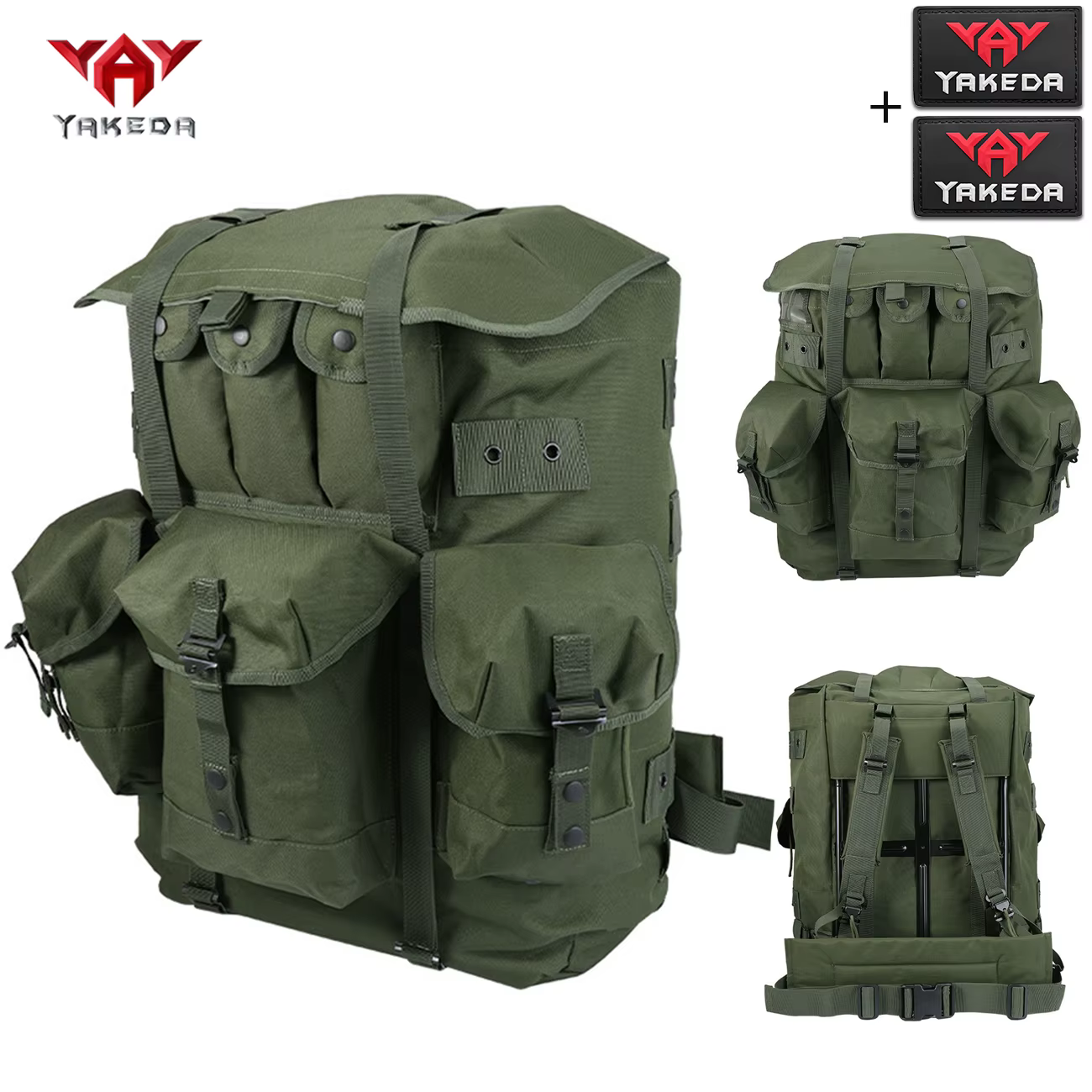 Sac à dos de chasse YAKEDA grande capacité pour l'extérieur