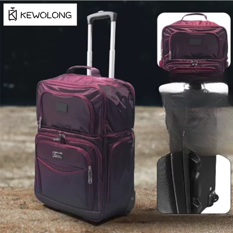 2 tailles en 1 sac de cabine! 14" expande à 20" bagage à main approuvé par la compagnie aérienne pour les voyages