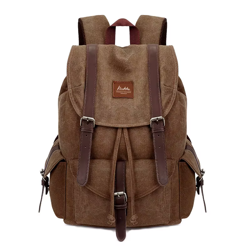 Sac à dos en toile rétro de style décontracté pour hommes