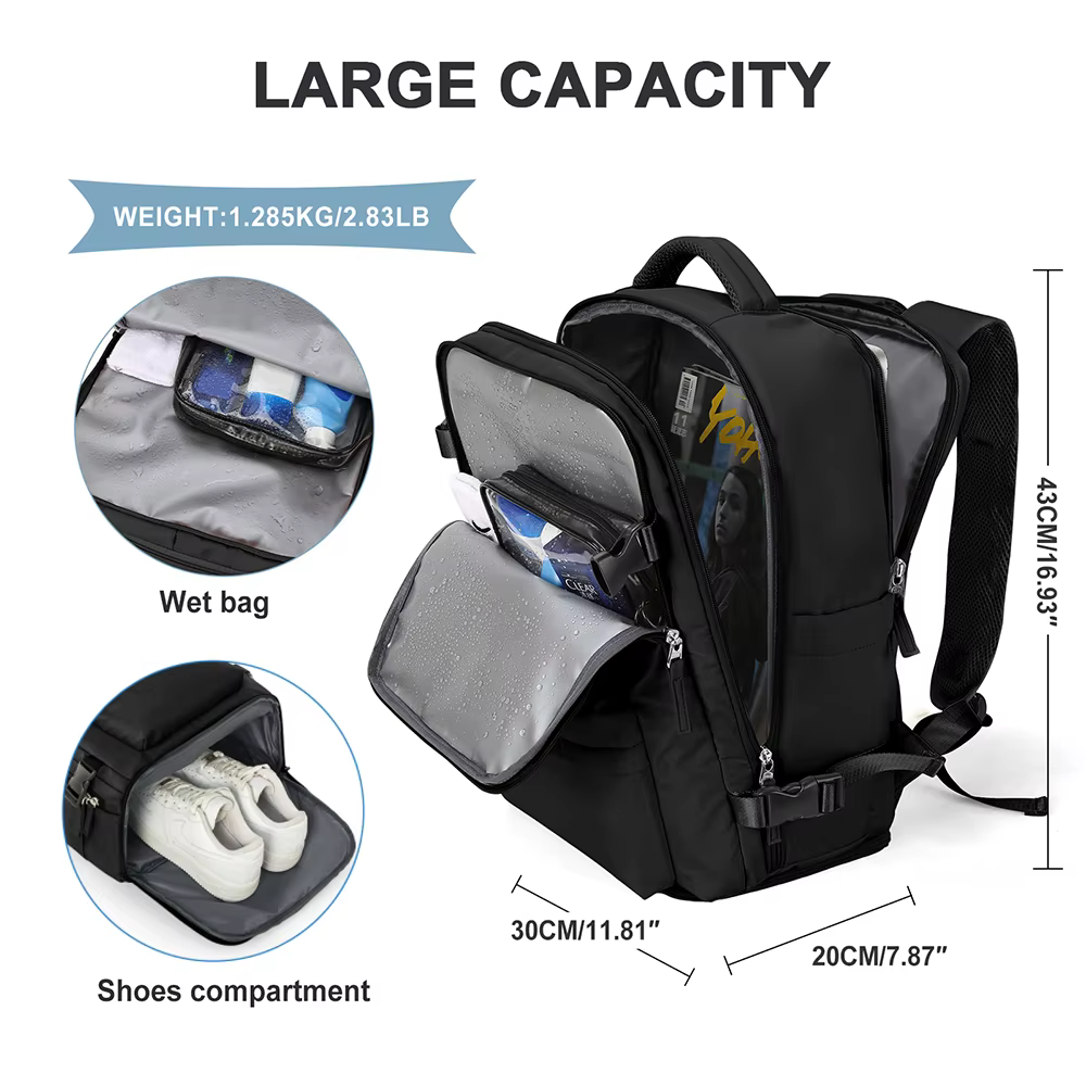 Sac à dos de voyage pour femme et homme