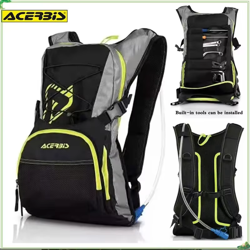 Acerbis sac à eau sac à dos moto Motocross Dirt Bike MX BMX ATV vtt tout-terrain Ride paire sacs à bandoulière noir vert cyclisme