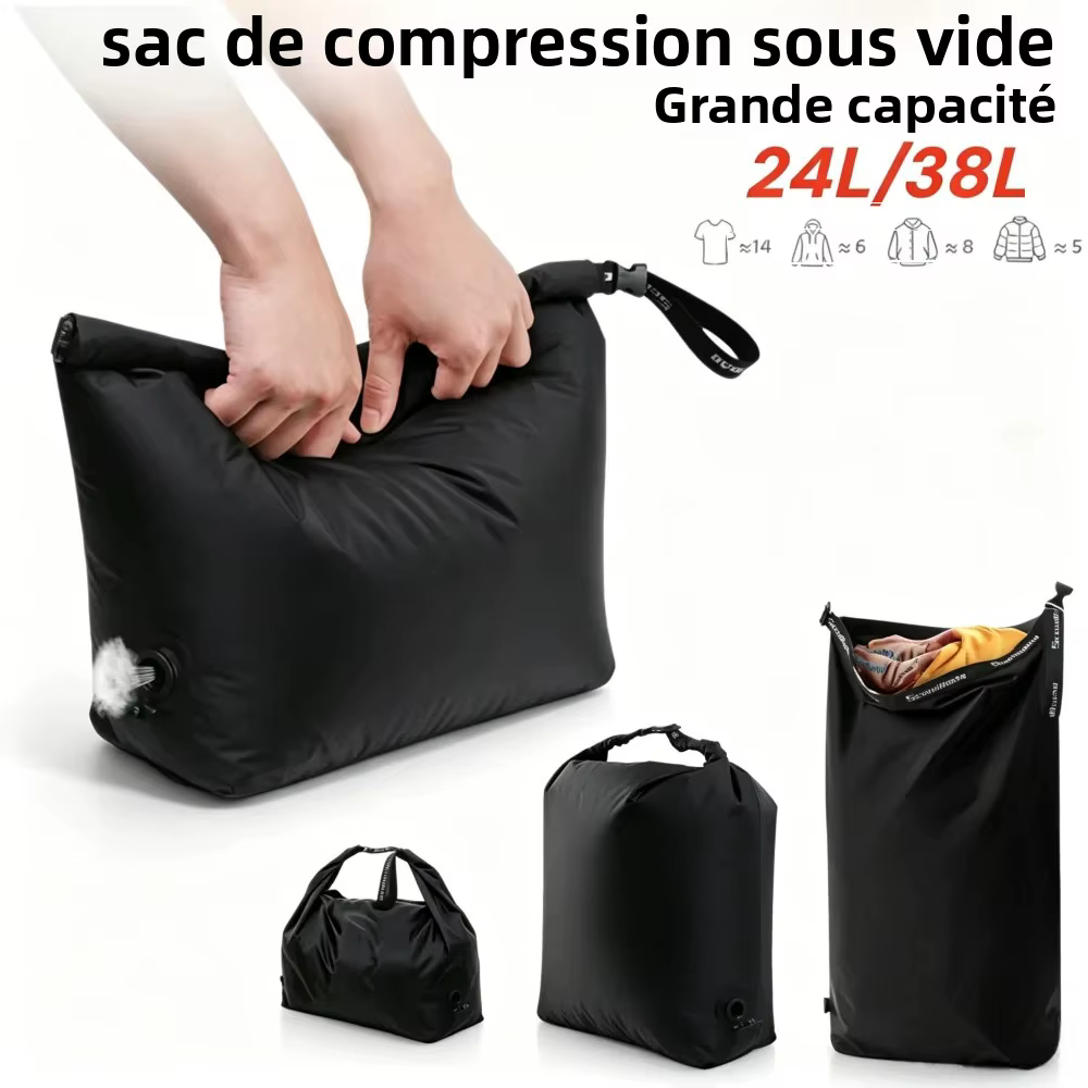 Sac de compression sous vide pour voyage