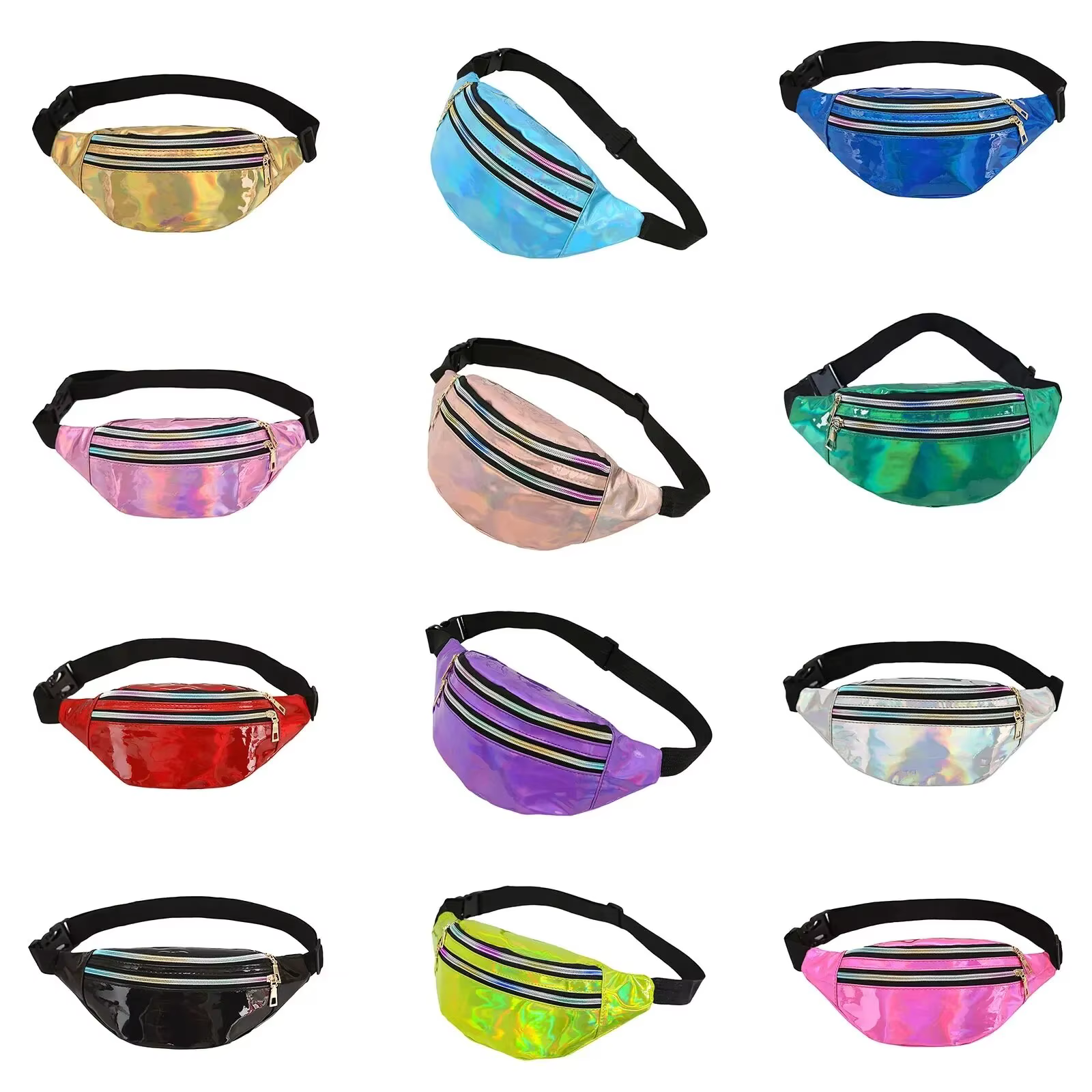 Sac de taille Laser ceinture sac holographique Fanny Pack concepteur mignon