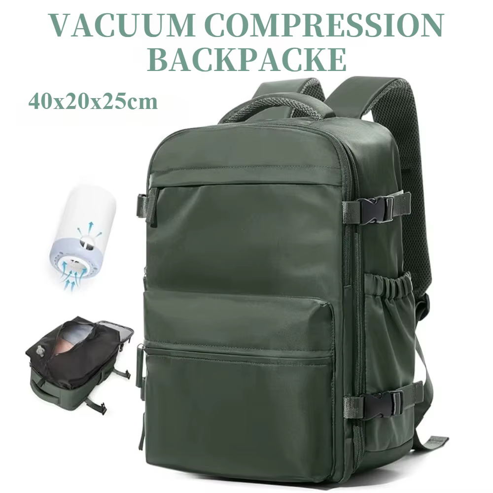 Sac à dos de voyage à compression sous vide pour hommes et femmes