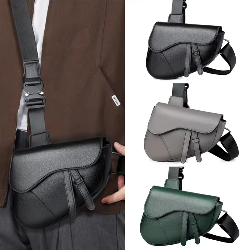 Nouveau sac à bandoulière de selle pour hommes sac