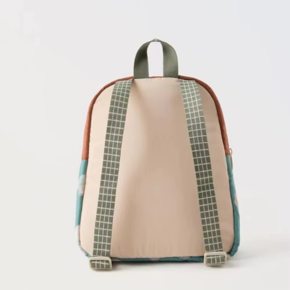 Sac à dos scolaire pour enfants avec broderie de voiture de dessin animé