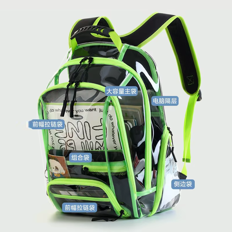 Sac à dos Transparent en PVC Cool à la mode