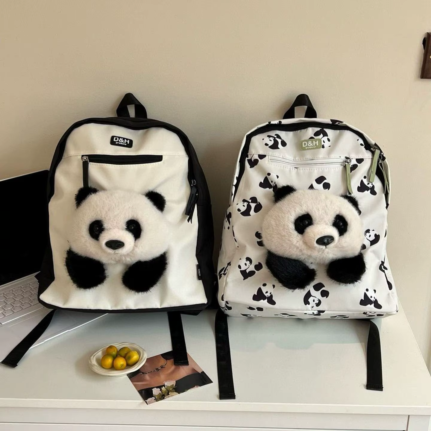 Panda He Hua sac à dos mode dessin animé mignon