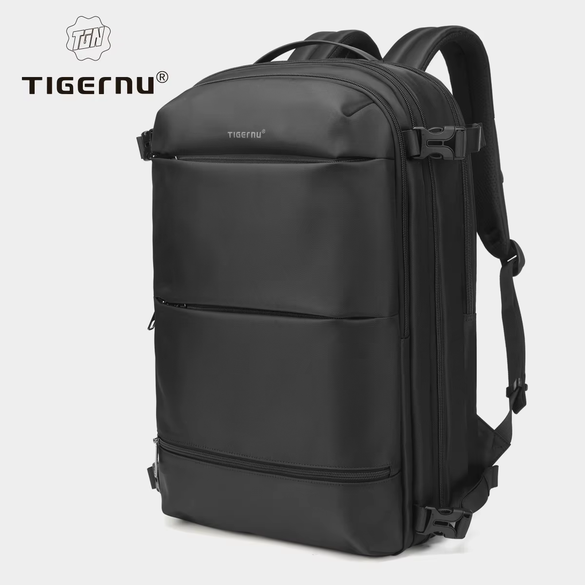 Tigernu sacs à dos à Compression sous vide hommes sac à dos de voyage extensible USB sac grande capacité 17
