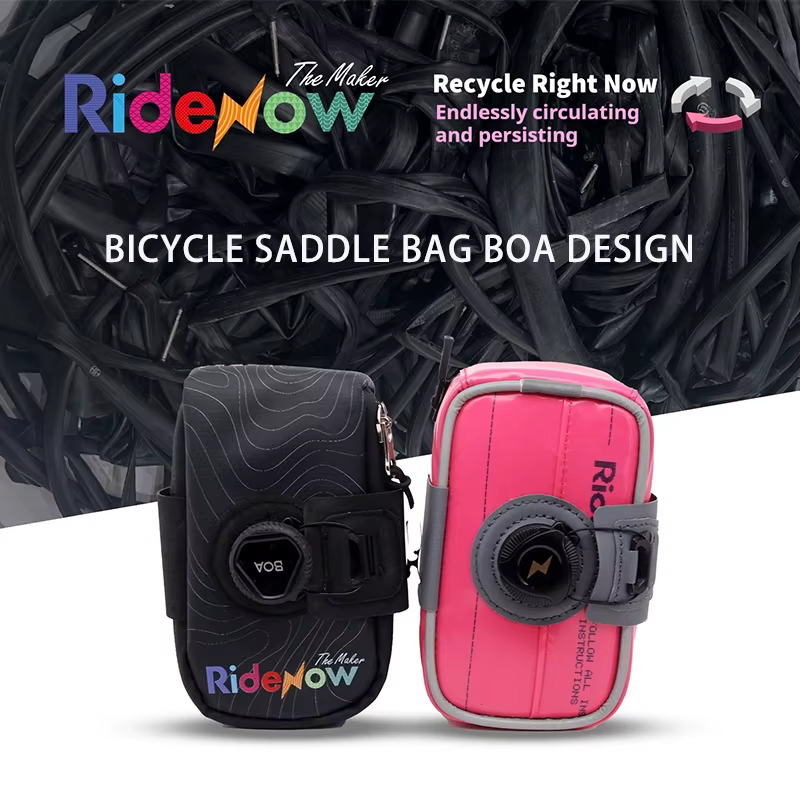 RIDENOW Matériaux recyclés Sac de vélo Sac arrière VTT Sac de selle de siège