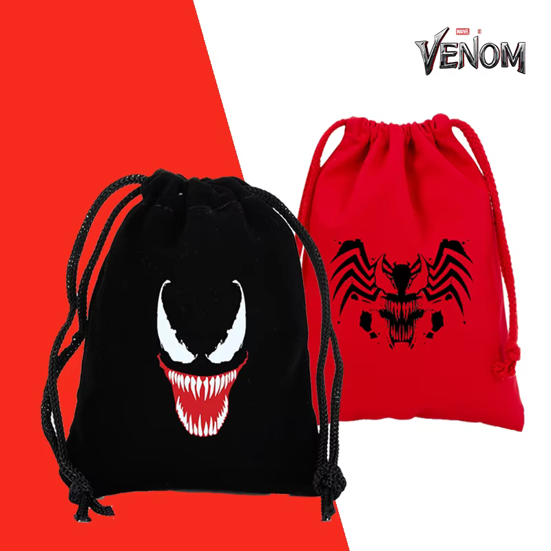 Venom grand sac à cordon sac à dos paquet impression personnage de dessin animé motif pochette capacité Portable
