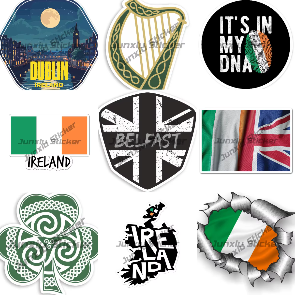 Autocollant de l'arrête de l'irlande
