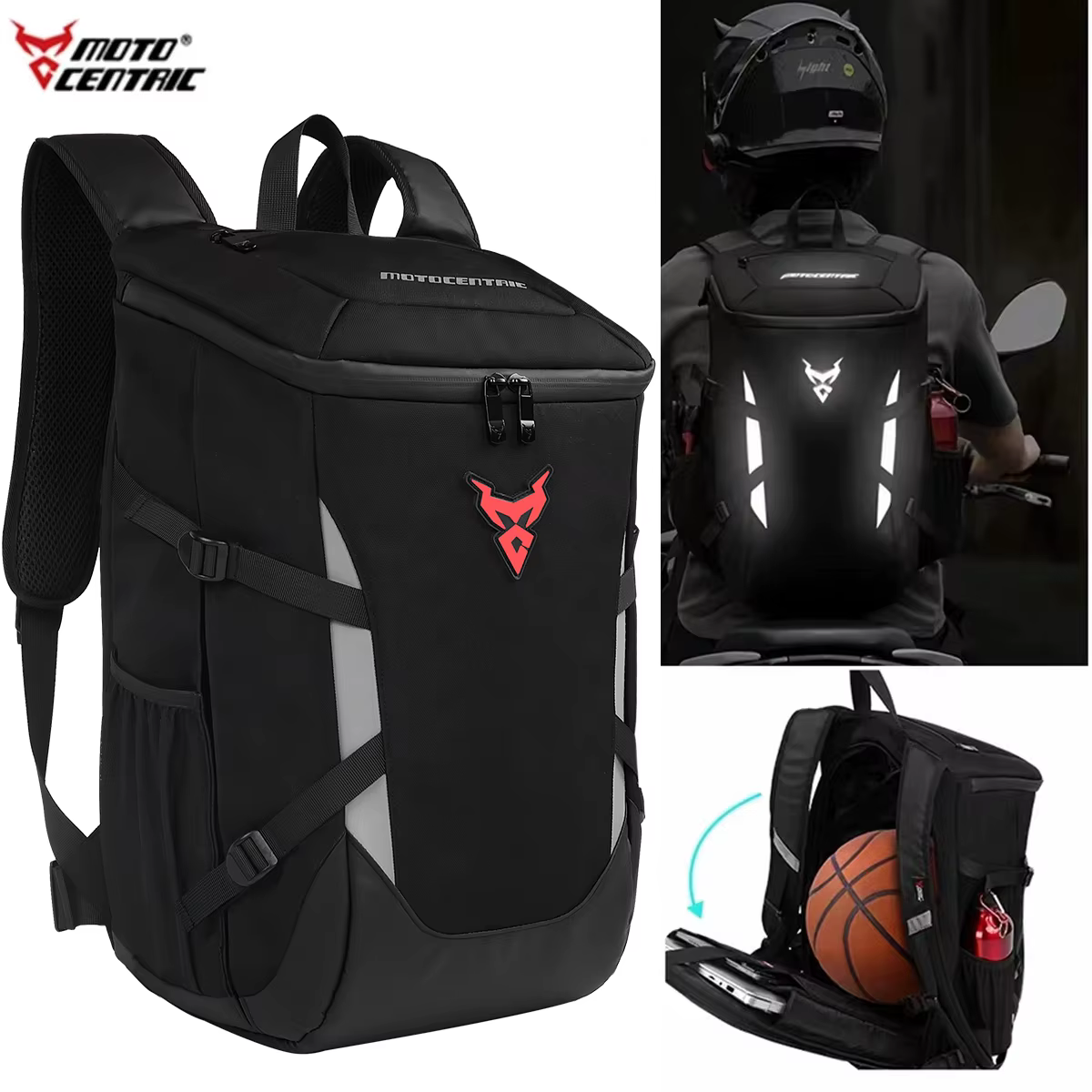 Sac à dos d'équitation pour casque de moto