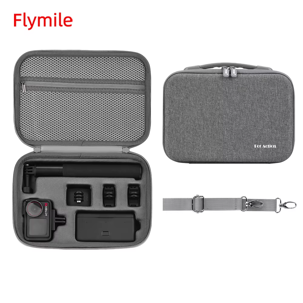BRDRC mallette de rangement sac de transport pour DJI Action 5 Pro/Osmo