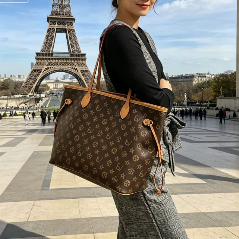 Sac à langer élégant en cuir