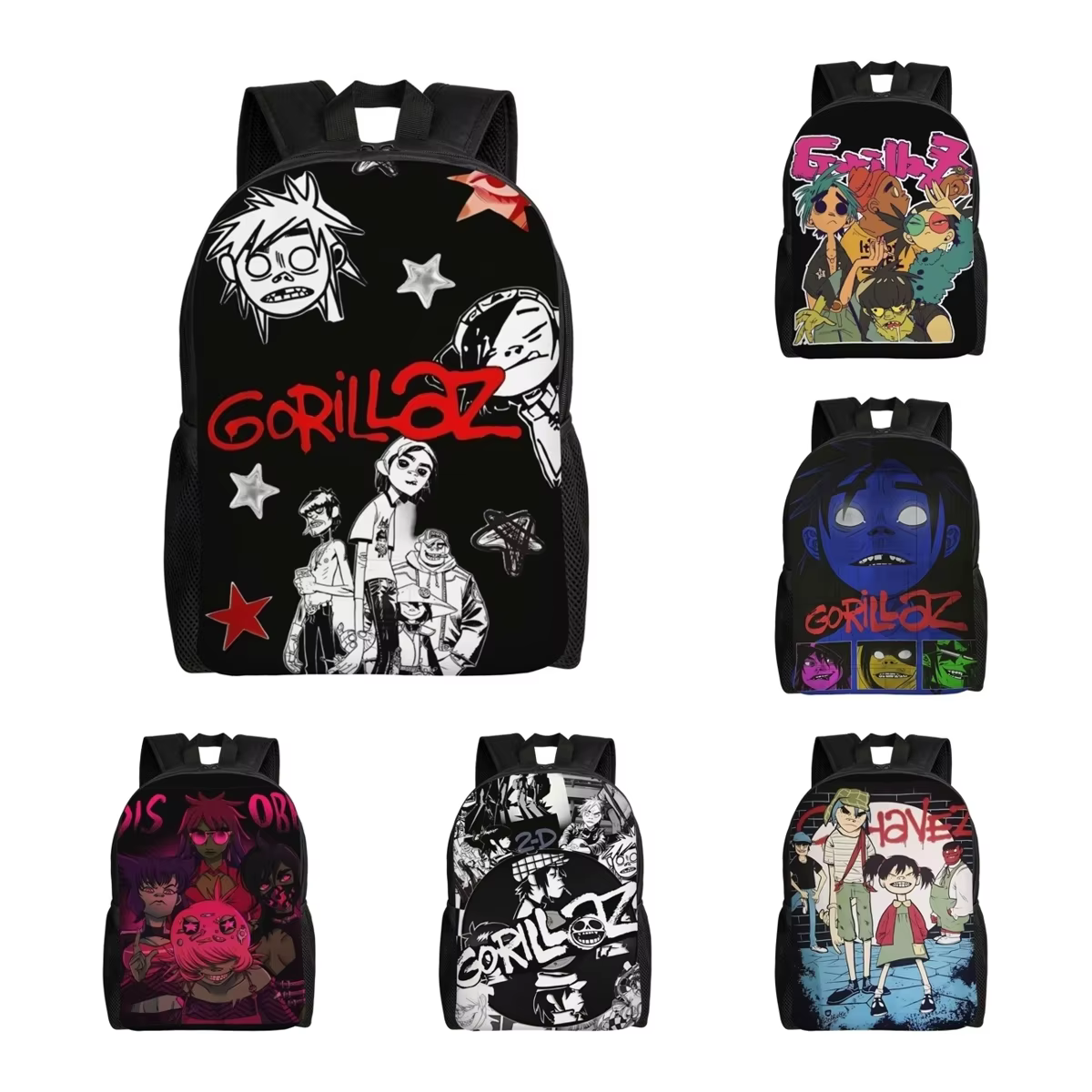 Sac à dos Punk Rock Music Gorillazs pour hommes