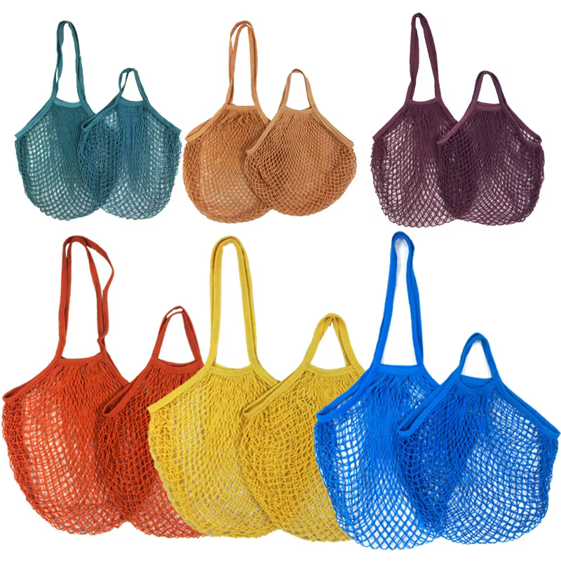 Sac à main en filet de coton lavable