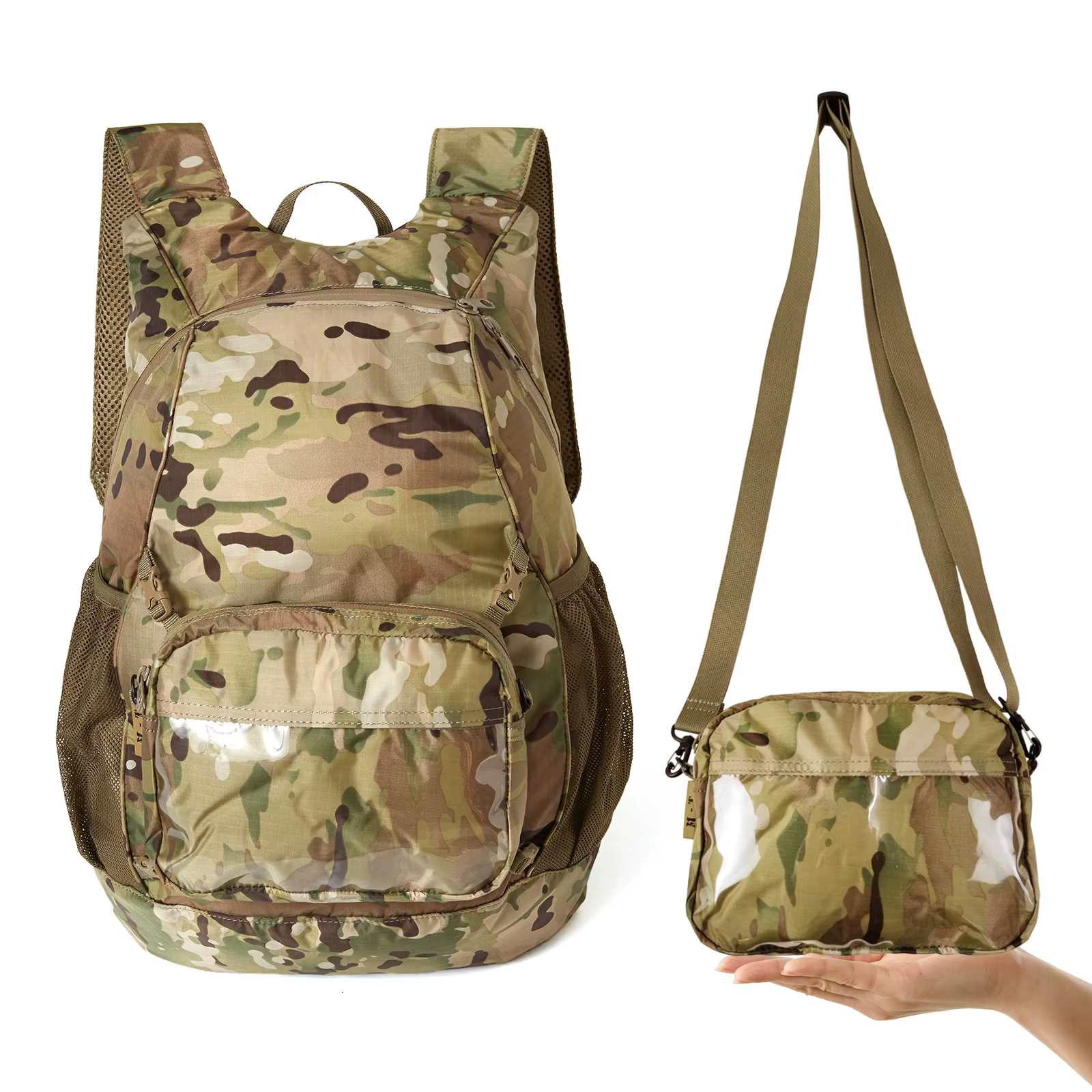 MT militaire pliable Day Pack Portable sac à dos ensemble 30L ultra-léger voyage en plein air randonnée sacs avec ceinture